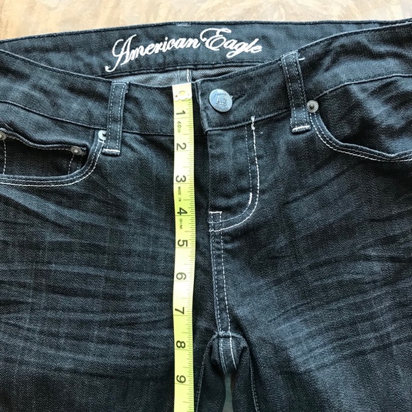 NFS - American Eagle Black Jeans, size 4 reg🖤Like New! - Picture 2 of 8